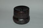 Muzusashi water jug, ceramic, brown-black glaze, Kato Sakusuke, Japan