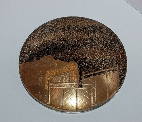 Incense box, lacquer on wood, Imperial carriage, Maehata Gaho, Japan