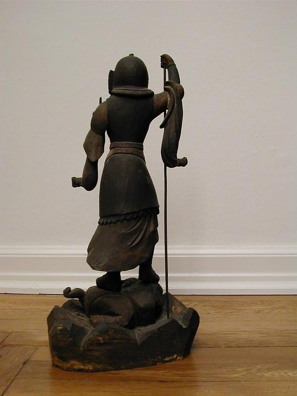 Wooden statue of Bishamonten, Japan, early Edo period