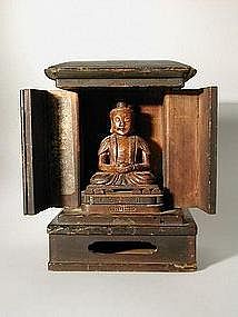 Zushi, soapstone sculpture Buddha, Japan/China 19th c.