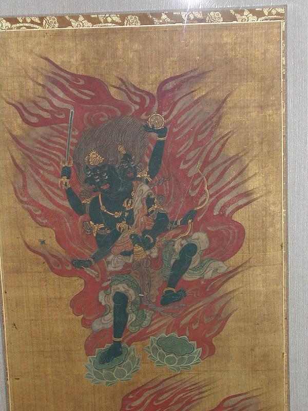 Painting of two figures  from godaison, Japan, 18th c