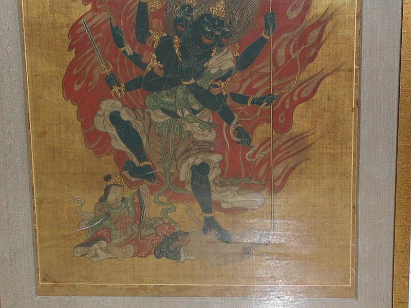 Painting of two figures  from godaison, Japan, 18th c