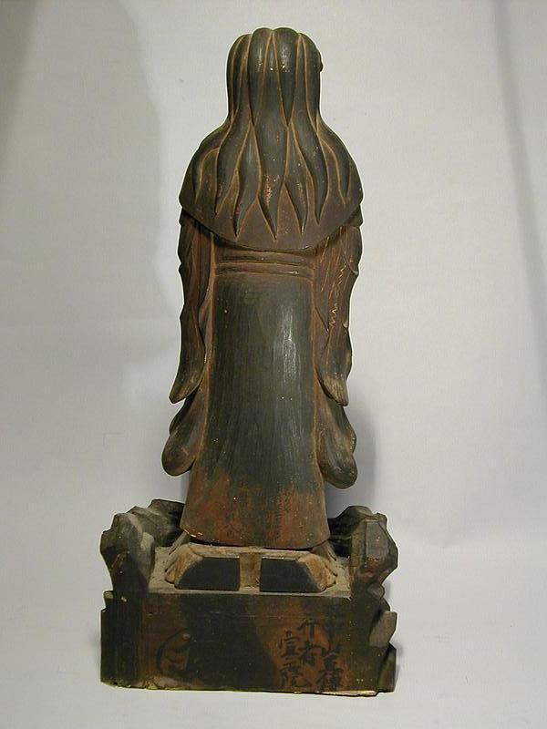 Figure of Gyochu Kishimojin, wood, Japan, 18/19th c.