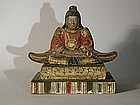 Small sculpture of a patriarch, Japan, Edo period