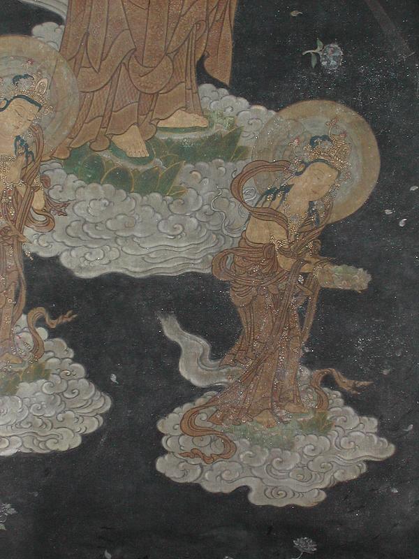 Painting, descent of Amida Buddha, Japan, 18th c.