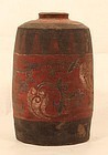 Chinese Han Dynasty 206 BC-220 AD painted offering jar v3