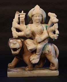 India Hindu temple statue of the goddess Durga v7