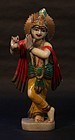 Hindu 19th c temple statue of Krishna