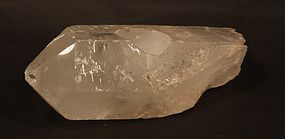 Large lemurian quartz crystal point tea light votive