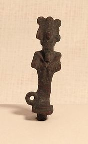 Egyptian bronze amulet of the god Osiris Late Period, c.664 - 343 BC