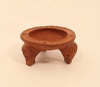 Nicoya mammiform tripod leg offering bowl