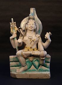 Antique marble Hindu temple  statue of Vishnu