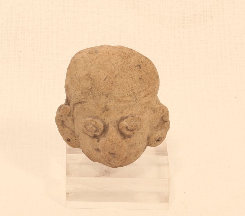 Mayan  terracotta head fragment
