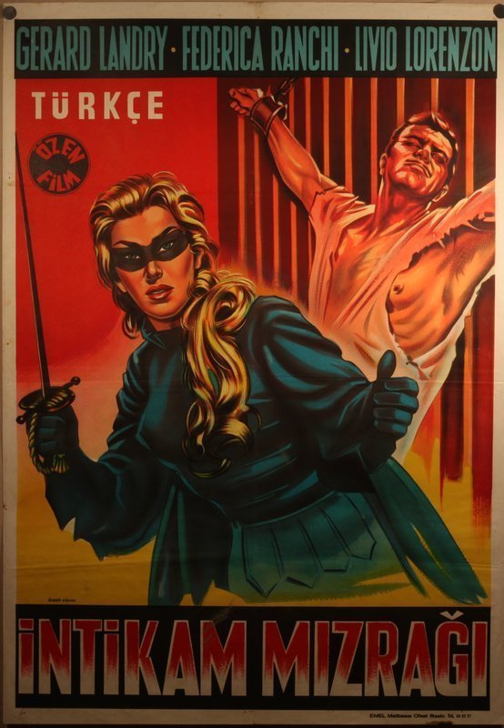 The black Archer 1959 Turkish Release lithograph poster