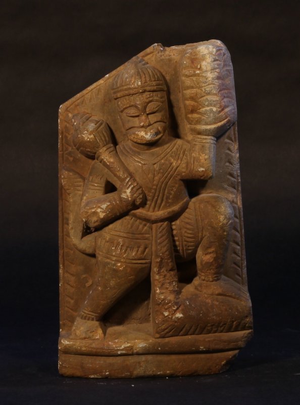 19thc Hindu stone figure of the Monkey God Hanuman