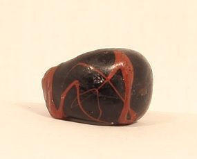 Islamic wound glass zig zag bead C600-1100 AD