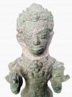 Khmer Baphuon 11th-12th c bronze figure of the  God Vishnu v7