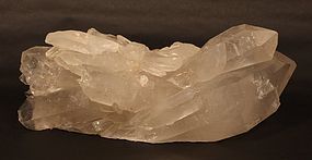 Massive Quartz Crystal 2 hole tea light votive 14.4 lb v5