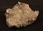 Silvery Quartz crystal point cluster  tea lite  votive