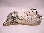 cizhou ware ceramic pillow in the form of a boy