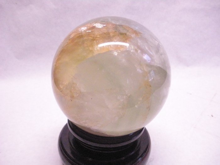 large Fluorite sphere in pale green