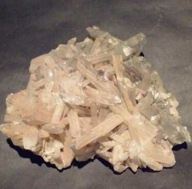 Quartz Crystal and black Tourmaline specimen v0