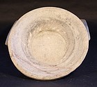 Hand carved white Marble round plate 9.25"