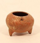 Costa Rican Pre Columbian Terracotta Tripod leg Pot