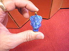 Ancient style Egyptian Pharaoh  paste Glass head pendant