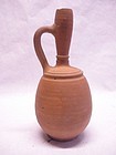 Ancient Roman or mediterranean  terracotta wine jug