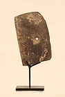 Prehistoric Neolithic Chinese stone Scraper on Custom Stand