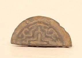 Warring States - Han Dynasty Grey Terracotta Roof Tile