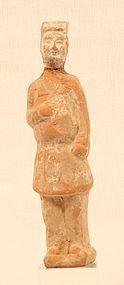Tang Dynasty Red Terracotta Tomb offering Figure