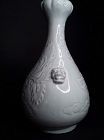 Song Style Carved Qingbai Celadon Vase with Phoenix - Dragon