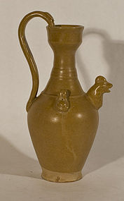 Chinese Tang Style Brown Glazed Chicken Head Pitcher