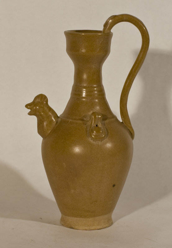 Chinese Tang Style Brown Glazed Chicken Head Pitcher