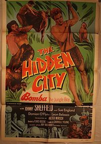 Bomba The Hidden City C 1950 Lithograph poster
