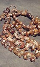 Hongshan Jade-Carnelian C Shaped Dragon Bead Necklace