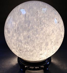 Giant Quartz Sphere 12" Diameter and over 65 pounds