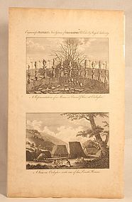 Capt Cook " Morai Burial Place Owhyhee A view of a Priests House"