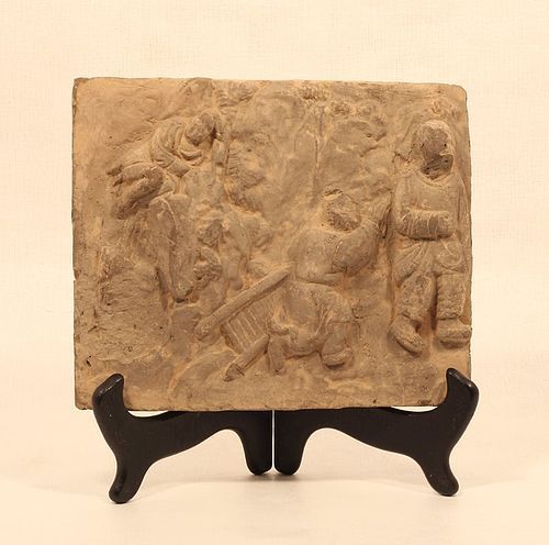 Chinese Tomb Pottery Tile Probably Sung Dynasty