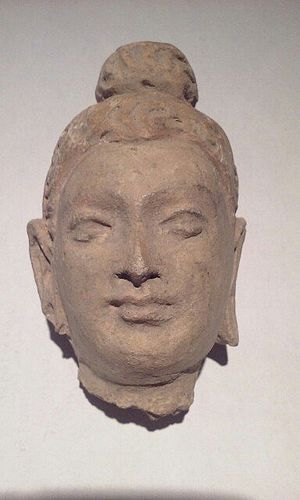 Gandharan Kushan Period 2-3c Stucco Buddha head