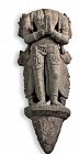 Hindu Chola Dynasty  Granite Figure of Agni  The Fire God