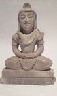 Alabaster Hindu Figure of Shiva vintage Altar Piece