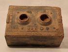 Primitive Han Dynasty  style Pottery Stove Model