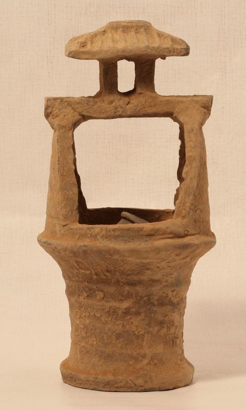 Han Dynasty Funerary model of a well with Roof