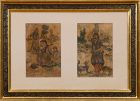 Qajar Miniature Paintings on Hide or velum
