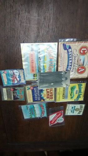 Group lot of Vintage Liquor labels