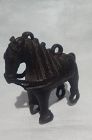 18th c Hindu Bronze Temple Horse Pull Toy