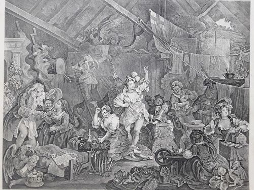 "William Hogarth" Strolling Actresses Dressing in a Barn Heath ed